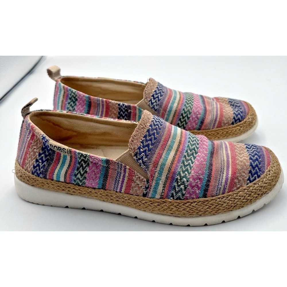 Bobs from skechers womans shoes size 7.5 slip-on canvas